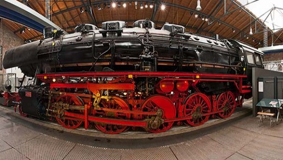 Restaurierte Dampflokomotive im LVR-Industriemuseum Oberhausen